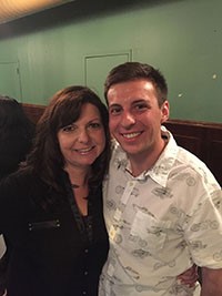 June 7, President Elect Sheila Carlson and Brenden Paradies