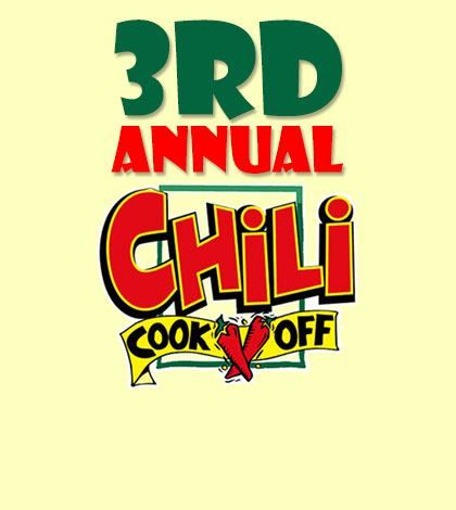 Wed, Oct 5th 3rd Annual Chili Cook-Off!