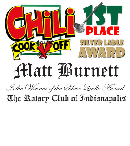 Matt Burnett regains “Chili Champ” Title at Rotary 3rd Annual Chili Cook-Off