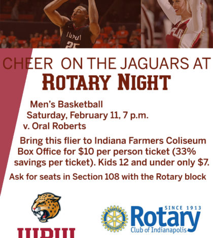 February 11: Rotary Night With The Jaguars