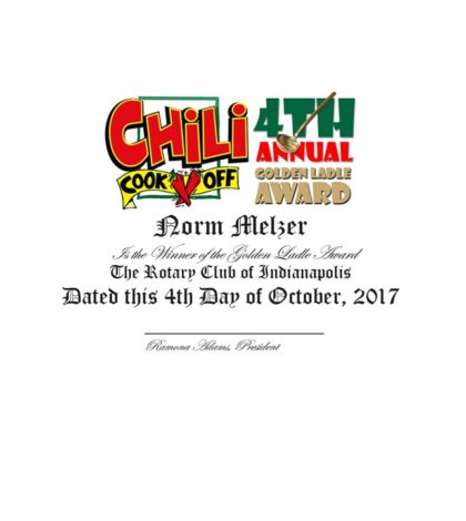 2017 Chili Cook-Off Winner!